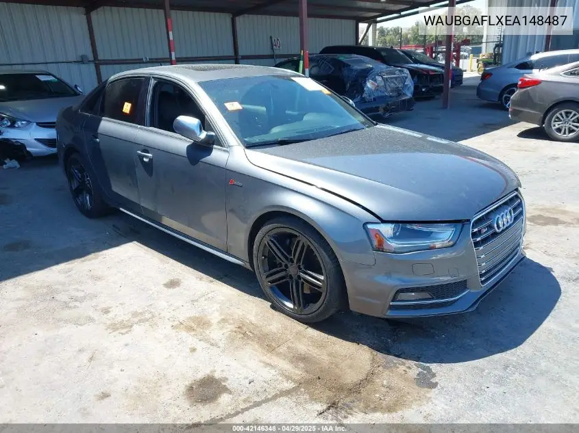 2014 Audi S4 3.0T Premium Plus VIN: WAUBGAFLXEA148487 Lot: 42146348