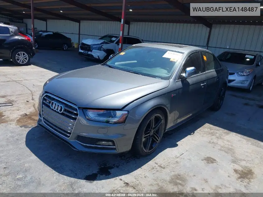 2014 Audi S4 3.0T Premium Plus VIN: WAUBGAFLXEA148487 Lot: 42146348