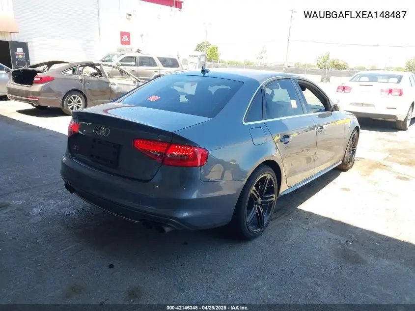 2014 Audi S4 3.0T Premium Plus VIN: WAUBGAFLXEA148487 Lot: 42146348