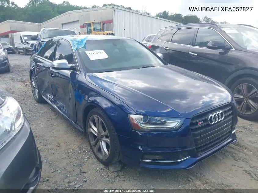 2014 Audi S4 3.0T Premium Plus VIN: WAUBGAFLXEA052827 Lot: 42150917