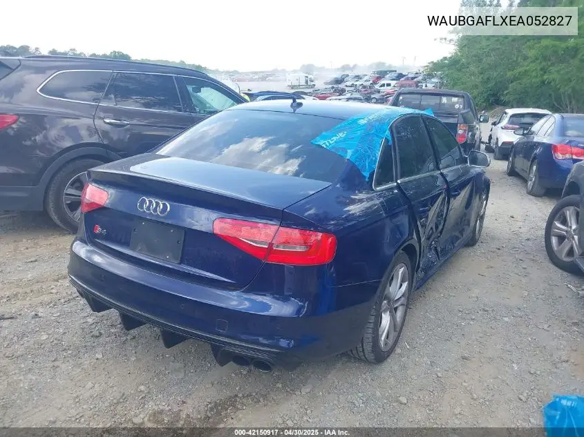 2014 Audi S4 3.0T Premium Plus VIN: WAUBGAFLXEA052827 Lot: 42150917