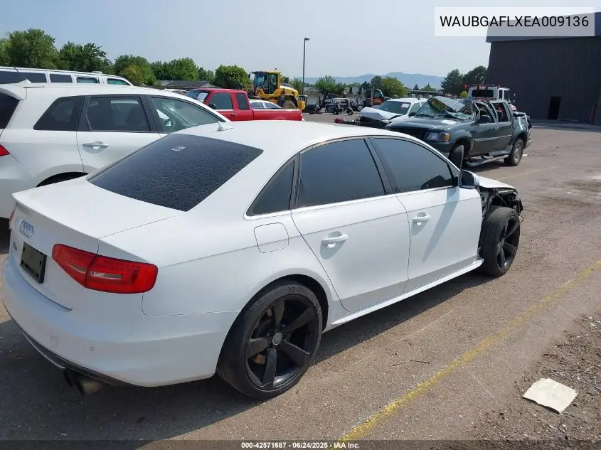 2014 Audi S4 3.0T Premium Plus VIN: WAUBGAFLXEA009136 Lot: 42571687