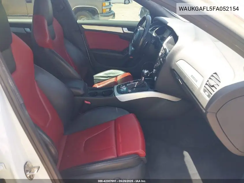 2015 Audi S4 3.0T Premium Plus VIN: WAUKGAFL5FA052154 Lot: 42307691