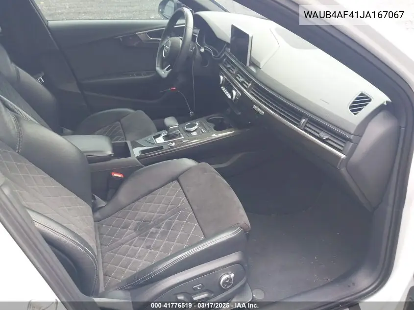 2018 Audi S4 3.0T Premium Plus VIN: WAUB4AF41JA167067 Lot: 41776519