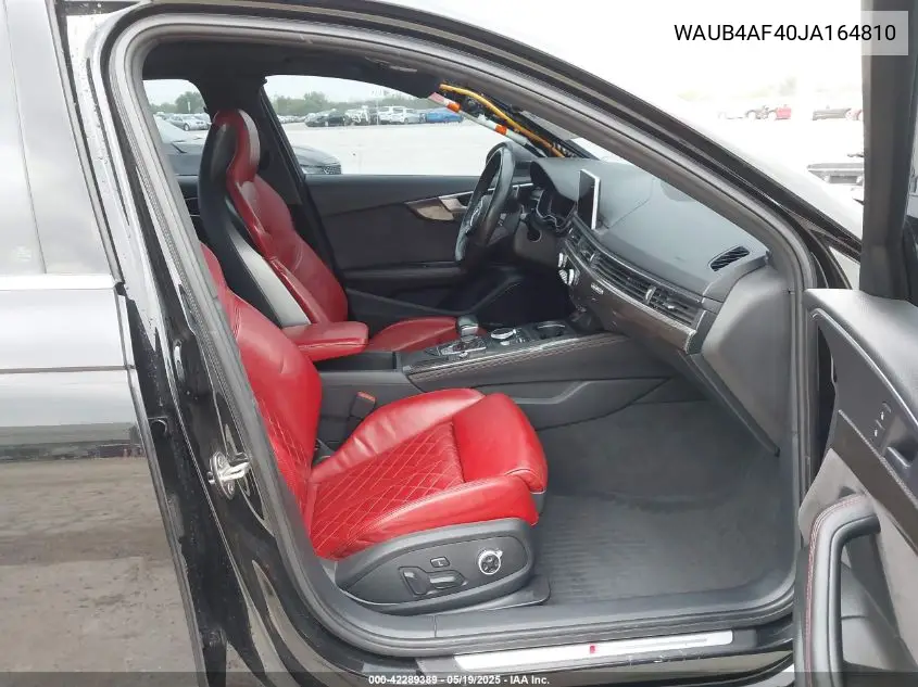 2018 Audi S4 3.0T Premium Plus VIN: WAUB4AF40JA164810 Lot: 42289389