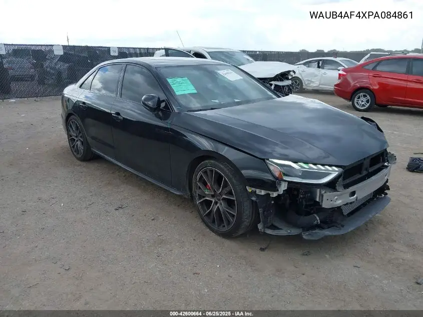 2023 Audi S4 Premium Plus Tfsi Quattro Tiptronic VIN: WAUB4AF4XPA084861 Lot: 42600664
