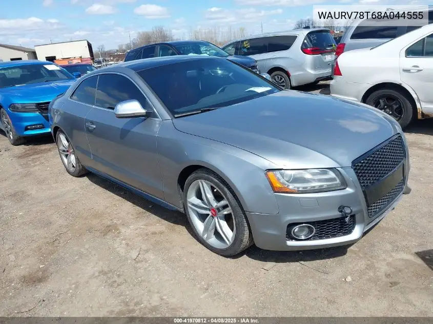 2008 Audi S5 4.2L VIN: WAURV78T68A044555 Lot: 41970812