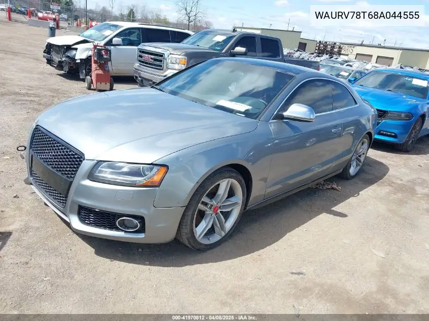 2008 Audi S5 4.2L VIN: WAURV78T68A044555 Lot: 41970812