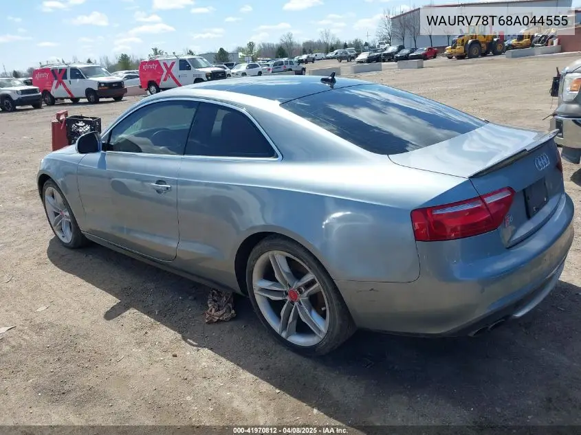 2008 Audi S5 4.2L VIN: WAURV78T68A044555 Lot: 41970812