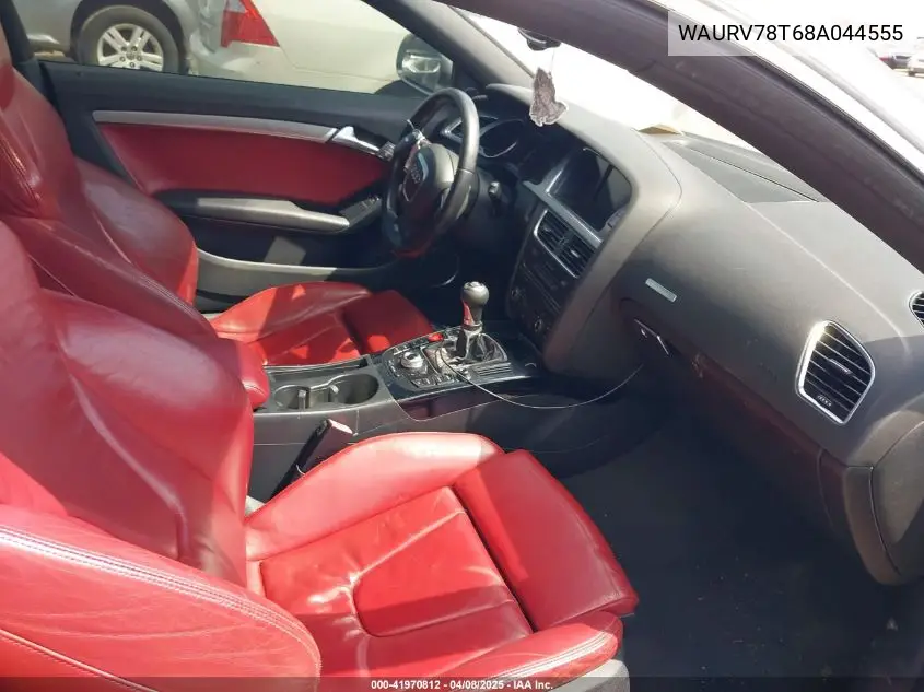 2008 Audi S5 4.2L VIN: WAURV78T68A044555 Lot: 41970812