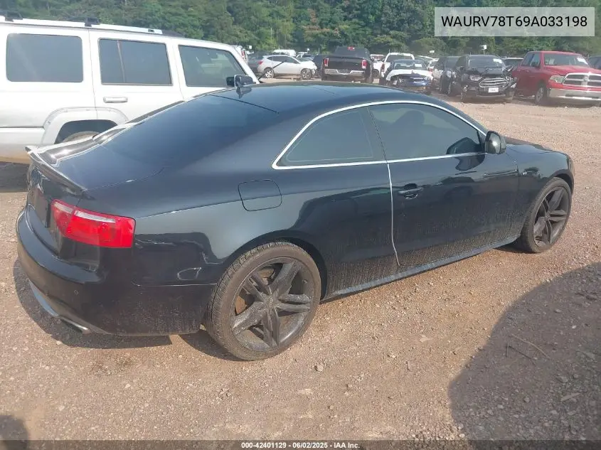 2009 Audi S5 4.2L VIN: WAURV78T69A033198 Lot: 42401129