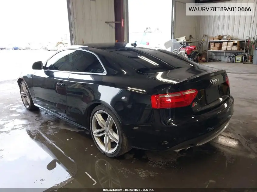 2009 Audi S5 4.2L VIN: WAURV78T89A010666 Lot: 42444621