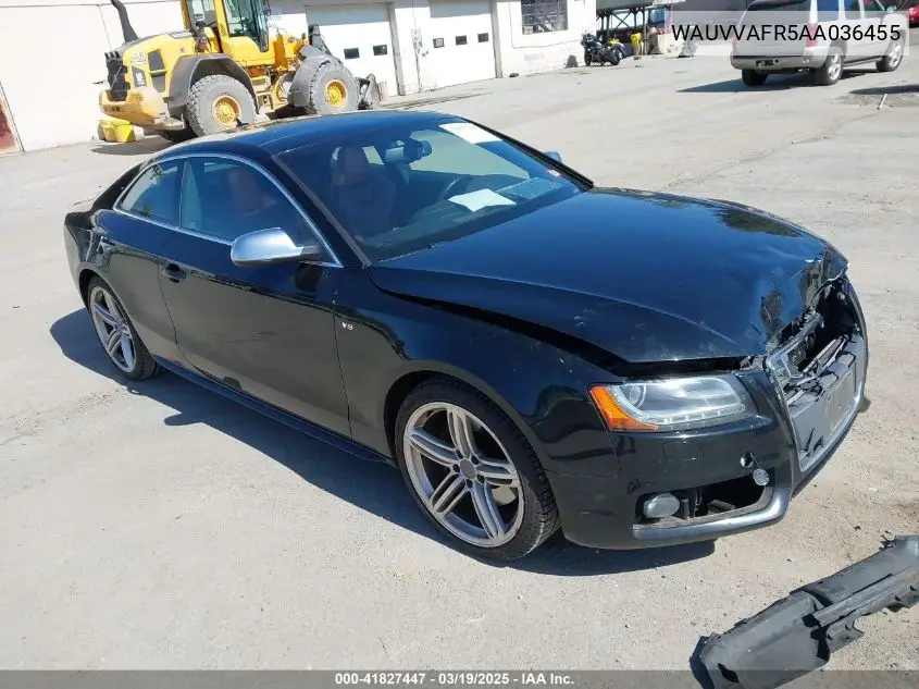 2010 Audi S5 4.2 Premium Plus VIN: WAUVVAFR5AA036455 Lot: 41827447