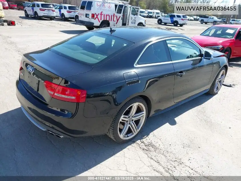 2010 Audi S5 4.2 Premium Plus VIN: WAUVVAFR5AA036455 Lot: 41827447