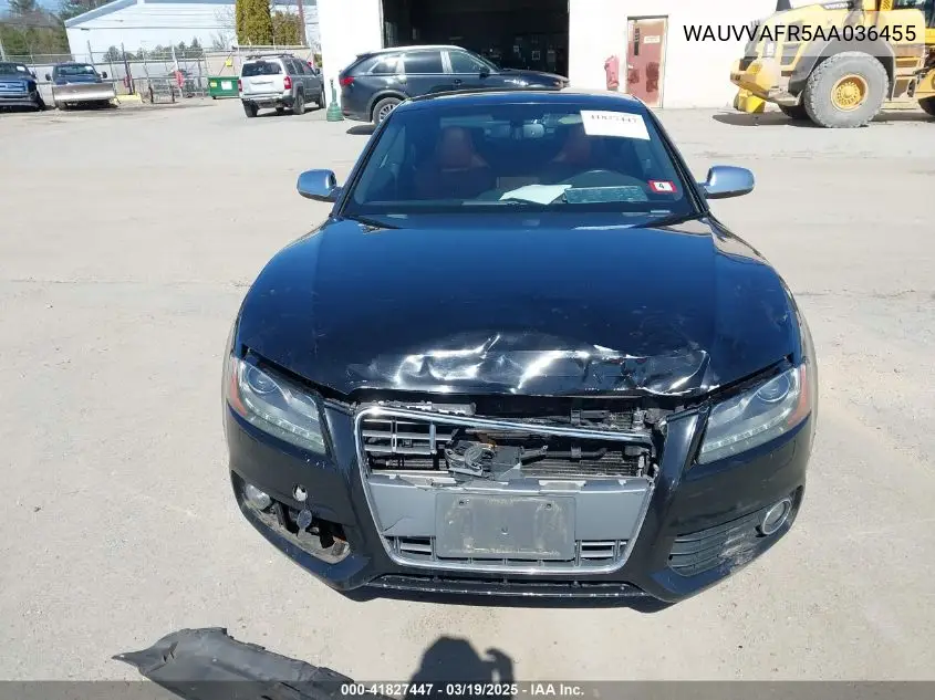 2010 Audi S5 4.2 Premium Plus VIN: WAUVVAFR5AA036455 Lot: 41827447