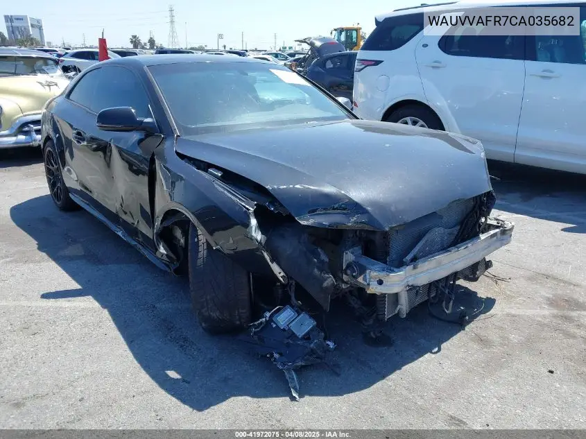2012 Audi S5 4.2 Premium Plus VIN: WAUVVAFR7CA035682 Lot: 41972075