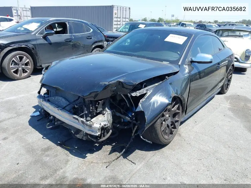 2012 Audi S5 4.2 Premium Plus VIN: WAUVVAFR7CA035682 Lot: 41972075