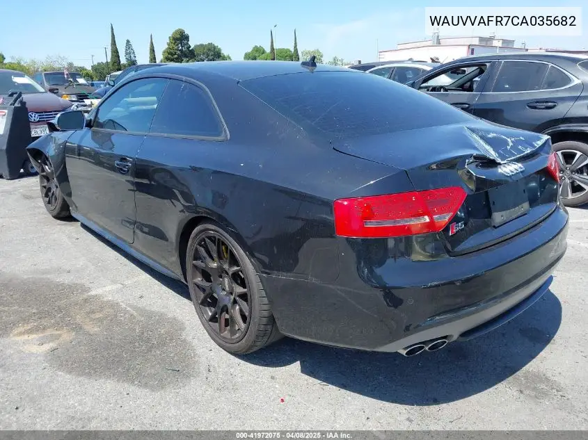 2012 Audi S5 4.2 Premium Plus VIN: WAUVVAFR7CA035682 Lot: 41972075