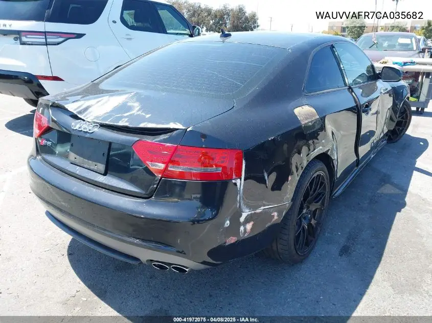 2012 Audi S5 4.2 Premium Plus VIN: WAUVVAFR7CA035682 Lot: 41972075