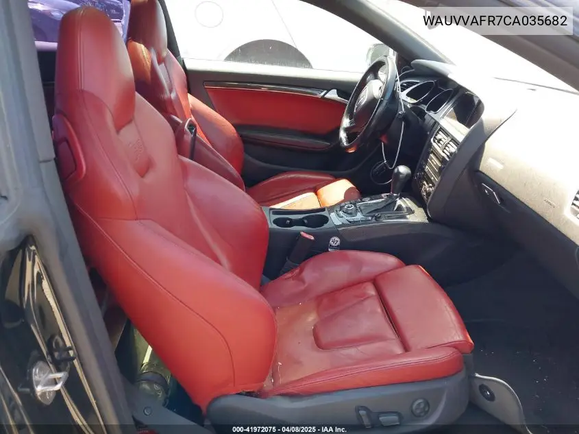 2012 Audi S5 4.2 Premium Plus VIN: WAUVVAFR7CA035682 Lot: 41972075