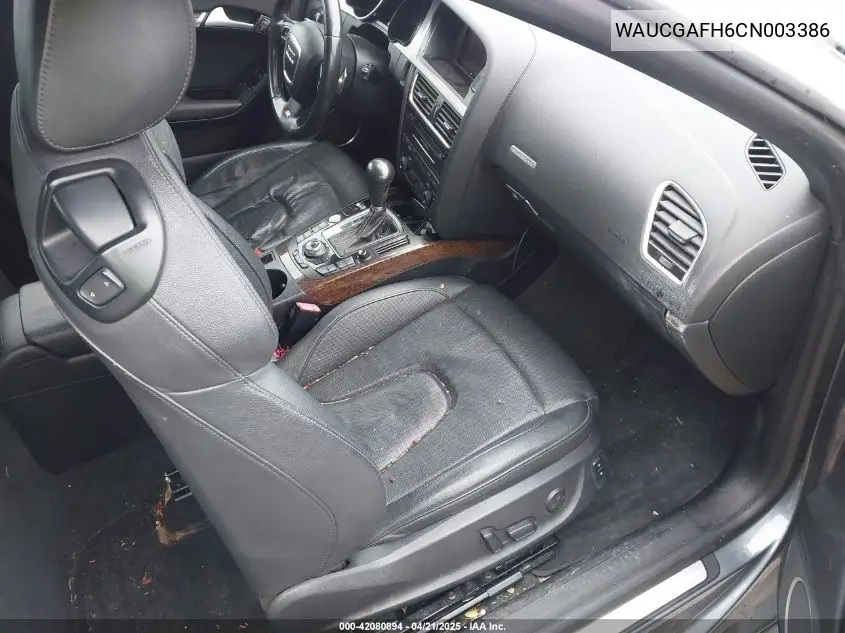 2012 Audi S5 3.0 Premium Plus VIN: WAUCGAFH6CN003386 Lot: 42080894