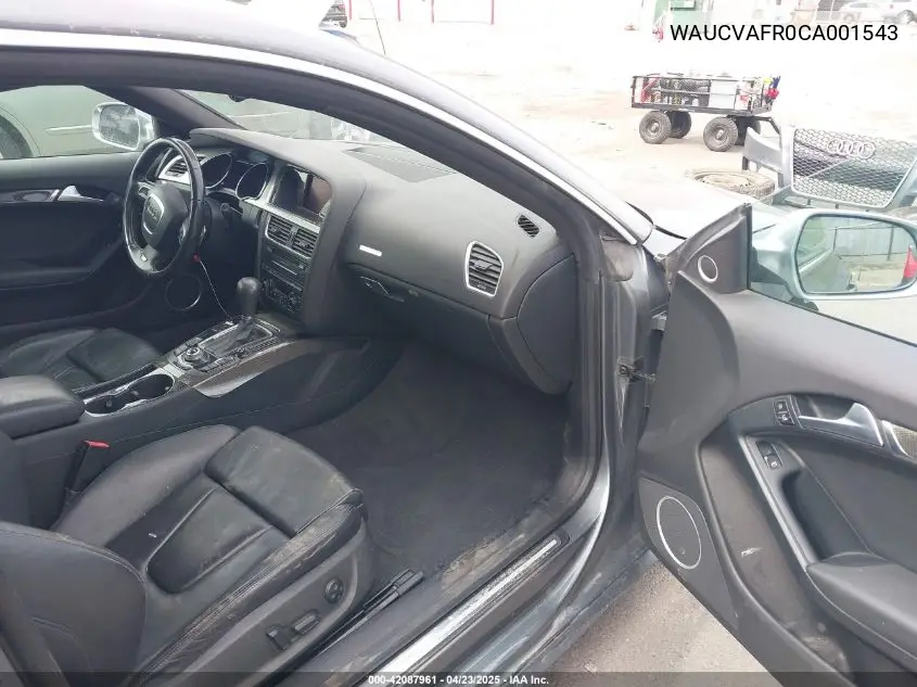 2012 Audi S5 4.2 Premium Plus VIN: WAUCVAFR0CA001543 Lot: 42087961