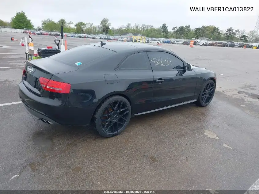 2012 Audi S5 4.2 Premium VIN: WAULVBFR1CA013822 Lot: 42180563