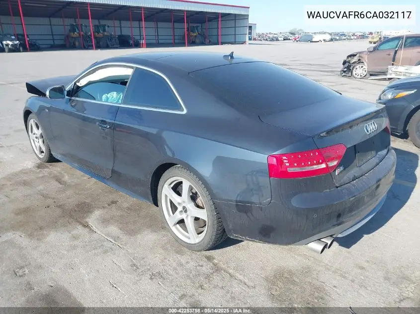 2012 Audi S5 4.2 Premium Plus VIN: WAUCVAFR6CA032117 Lot: 42253758