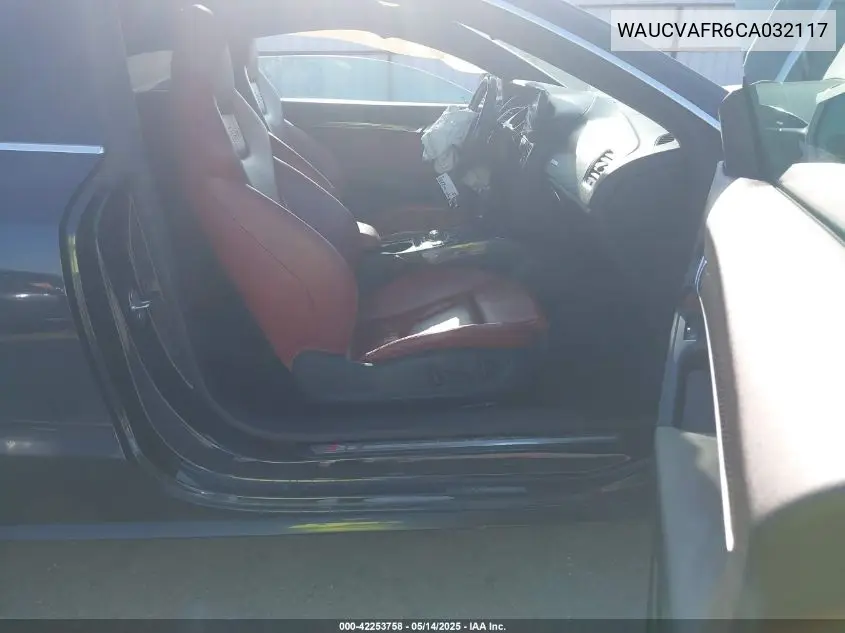2012 Audi S5 4.2 Premium Plus VIN: WAUCVAFR6CA032117 Lot: 42253758