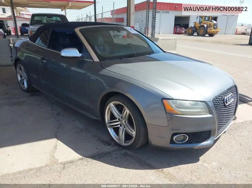 2012 Audi S5 3.0 Premium Plus VIN: WAUVGAFH9CN005822 Lot: 42500277