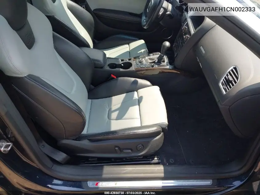 2012 Audi S5 3.0 Premium Plus VIN: WAUVGAFH1CN002333 Lot: 42658738