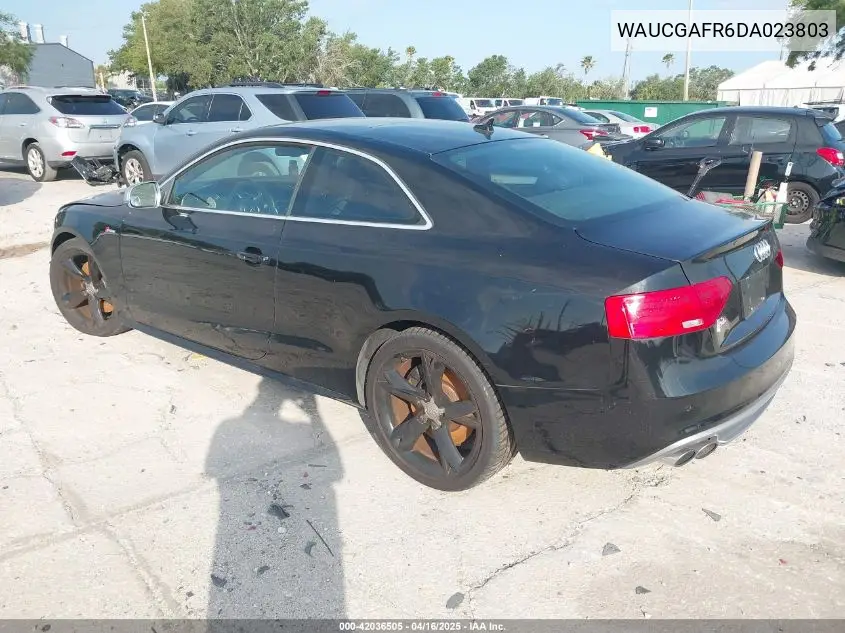 2013 Audi S5 3.0T Premium Plus VIN: WAUCGAFR6DA023803 Lot: 42036505