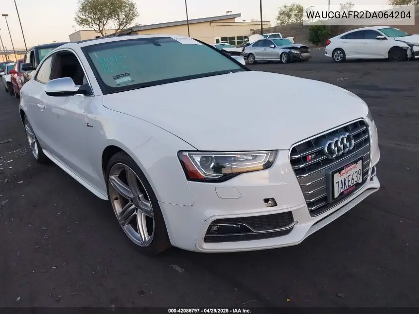 2013 Audi S5 3.0T Premium Plus VIN: WAUCGAFR2DA064204 Lot: 42086797