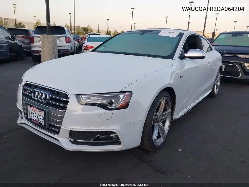 2013 Audi S5 3.0T Premium Plus VIN: WAUCGAFR2DA064204 Lot: 42086797