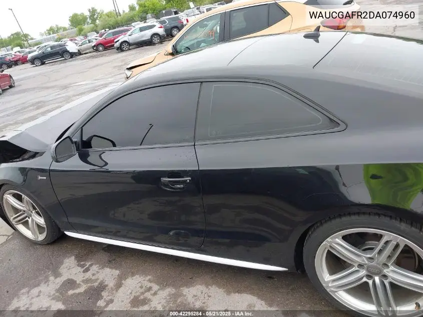 2013 Audi S5 3.0T Premium Plus VIN: WAUCGAFR2DA074960 Lot: 42295284