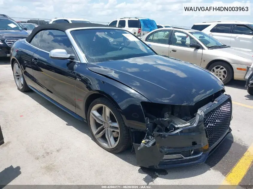 2013 Audi S5 3.0T Premium Plus VIN: WAUVGAFH4DN003963 Lot: 42563771