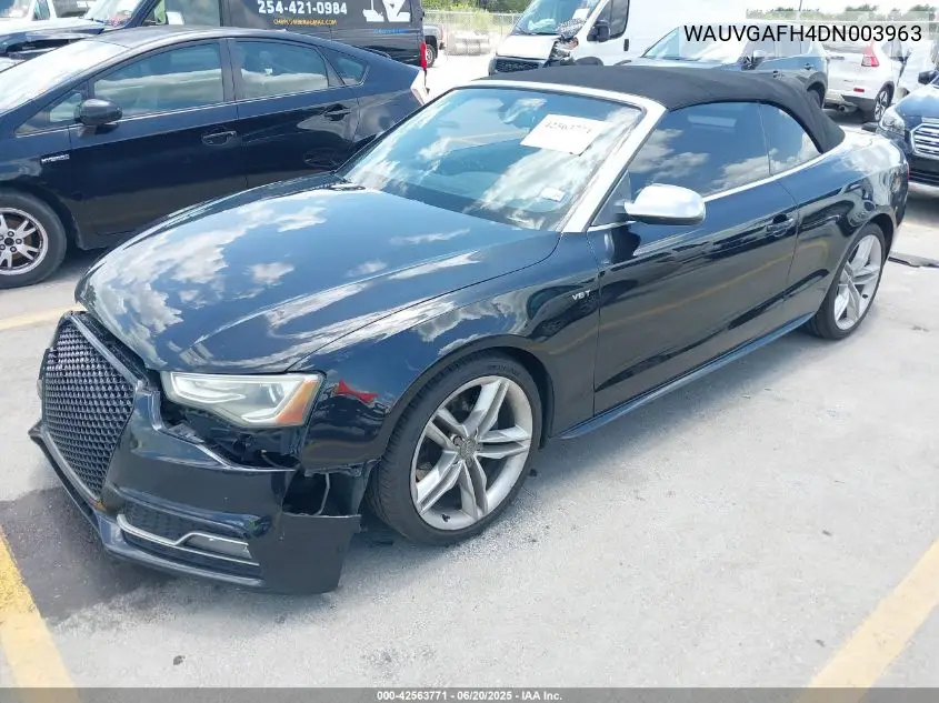 2013 Audi S5 3.0T Premium Plus VIN: WAUVGAFH4DN003963 Lot: 42563771