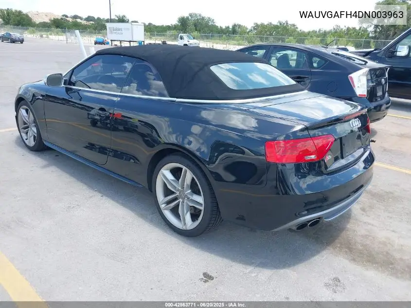 2013 Audi S5 3.0T Premium Plus VIN: WAUVGAFH4DN003963 Lot: 42563771