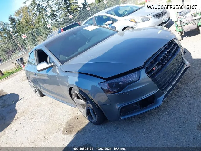 2014 Audi S5 3.0T Premium Plus VIN: WAUCGAFR6EA015167 Lot: 40504174