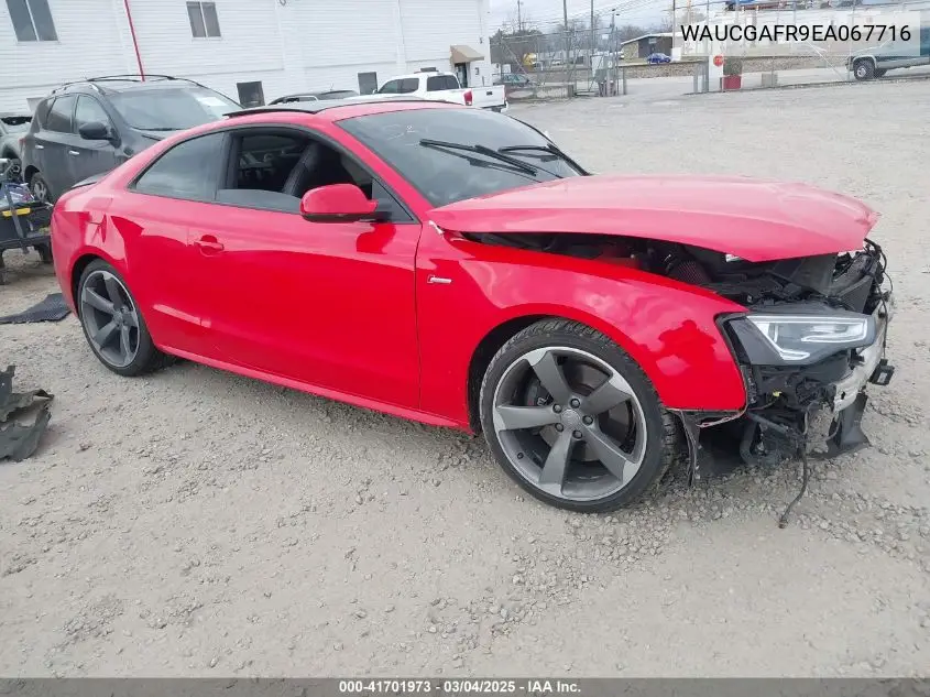 2014 Audi S5 3.0T Premium Plus VIN: WAUCGAFR9EA067716 Lot: 41701973