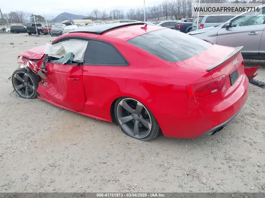 2014 Audi S5 3.0T Premium Plus VIN: WAUCGAFR9EA067716 Lot: 41701973