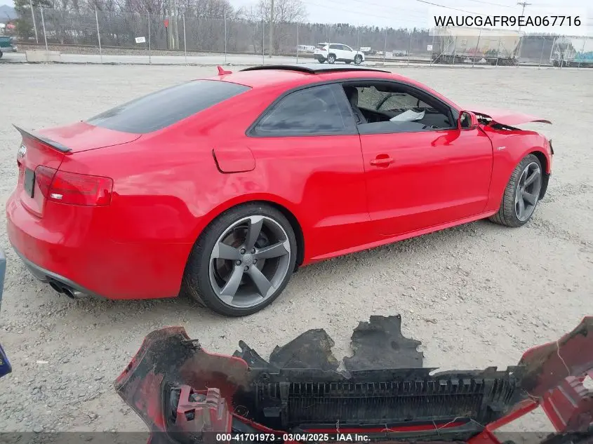 2014 Audi S5 3.0T Premium Plus VIN: WAUCGAFR9EA067716 Lot: 41701973