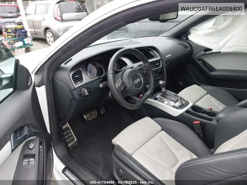 2014 Audi S5 3.0T Premium Plus VIN: WAUCGAFR6EA008400 Lot: 41784485