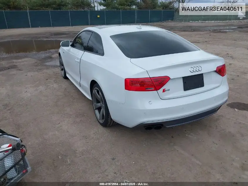 2014 Audi S5 3.0T Premium Plus VIN: WAUCGAFR3EA040611 Lot: 41972954