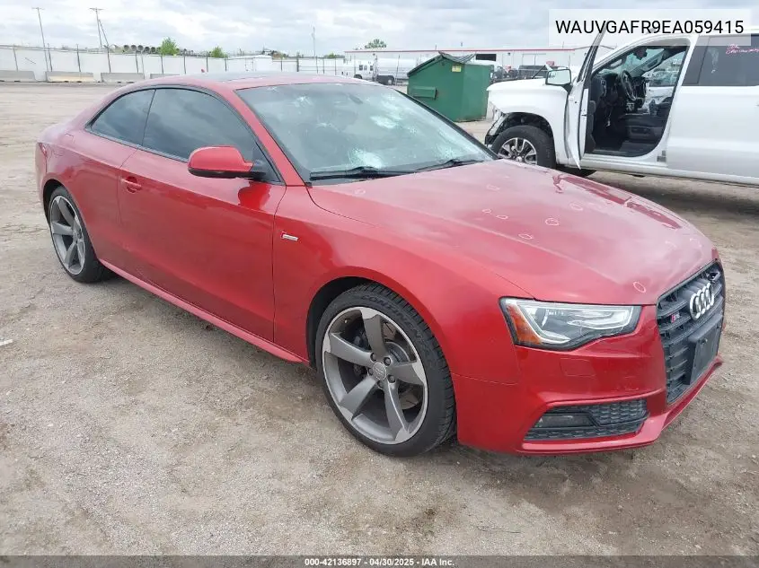 2014 Audi S5 3.0T Premium Plus VIN: WAUVGAFR9EA059415 Lot: 42136897