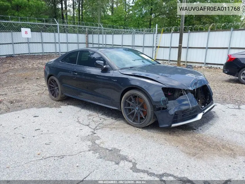 2014 Audi S5 3.0T Premium Plus VIN: WAUVGAFR0EA011768 Lot: 42248653