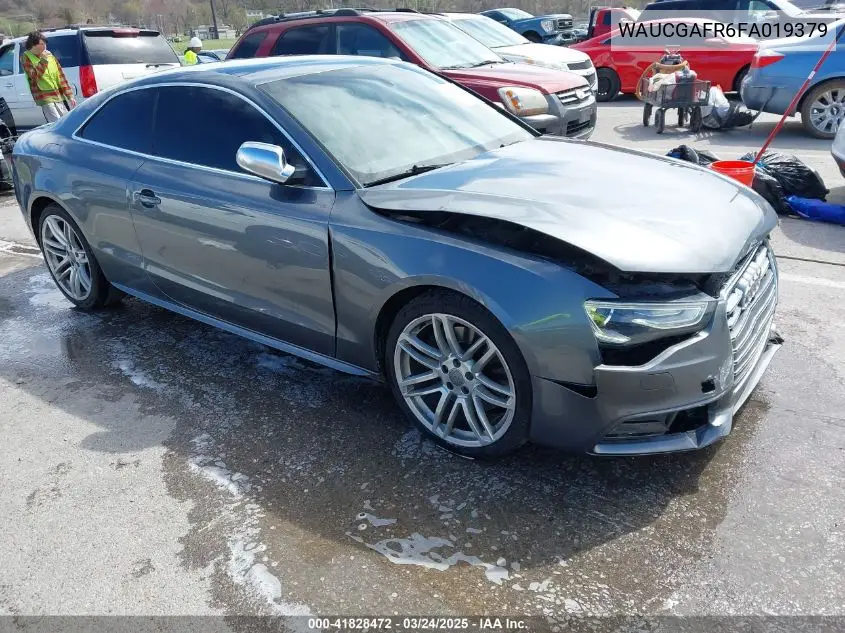 2015 Audi S5 3.0T Premium Plus VIN: WAUCGAFR6FA019379 Lot: 41828472