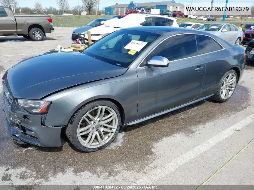 2015 Audi S5 3.0T Premium Plus VIN: WAUCGAFR6FA019379 Lot: 41828472