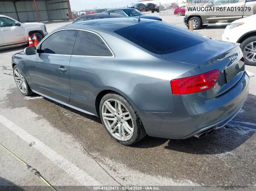 2015 Audi S5 3.0T Premium Plus VIN: WAUCGAFR6FA019379 Lot: 41828472