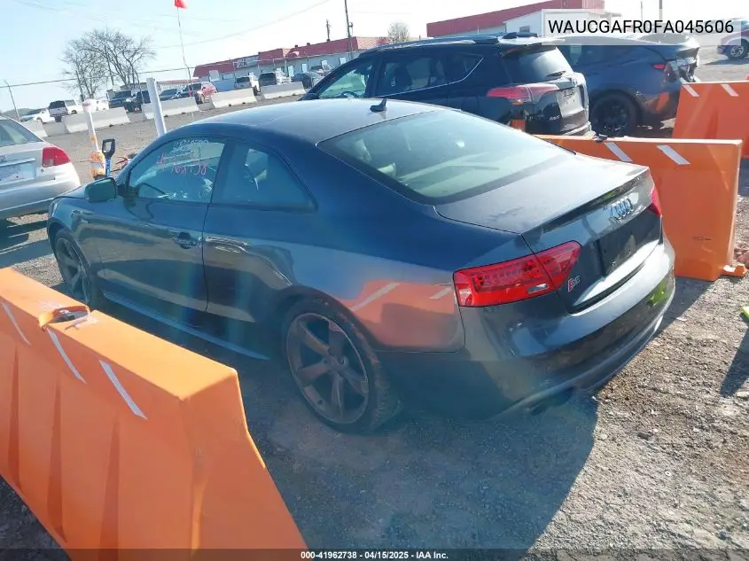 2015 Audi S5 3.0T Premium Plus VIN: WAUCGAFR0FA045606 Lot: 41962738
